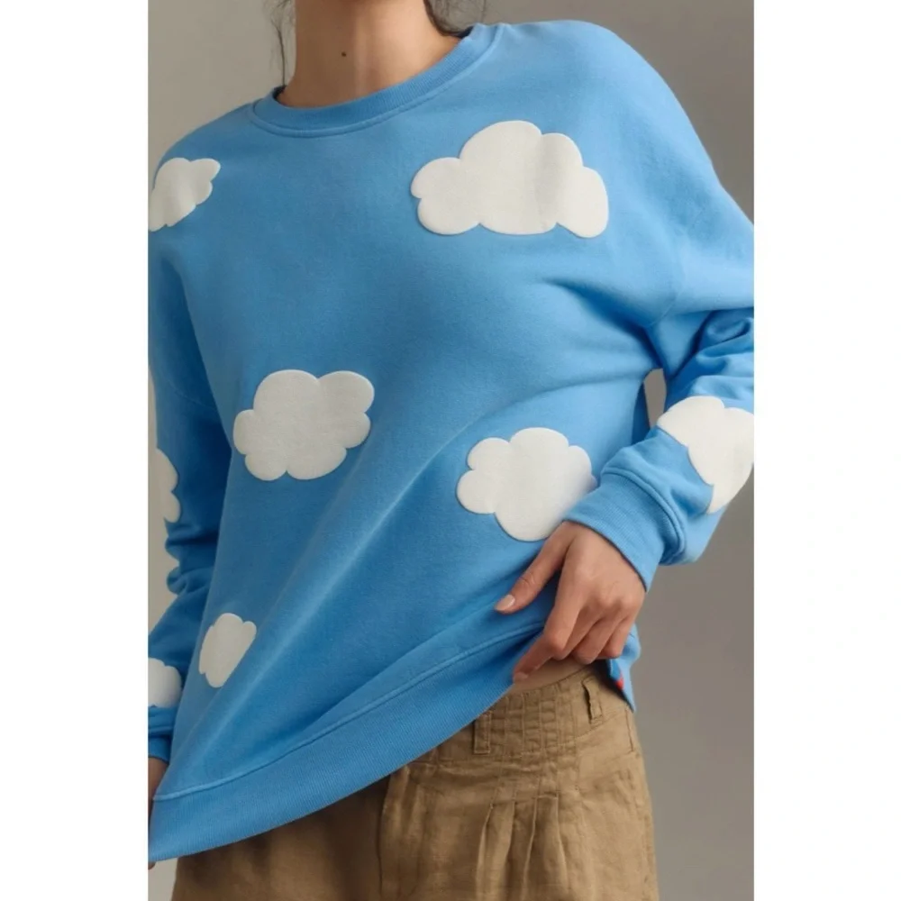 KULE Blue Cloud Sweatshirt RARE - Picture 3 of 8